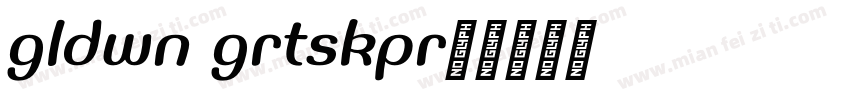 goldwin groteskpre字体转换
